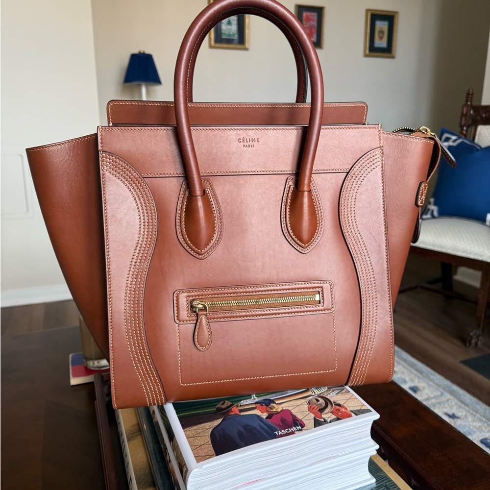 EUC Celine Mini Luggage Limited Edition 2017 Tan Camel Caramel Brown